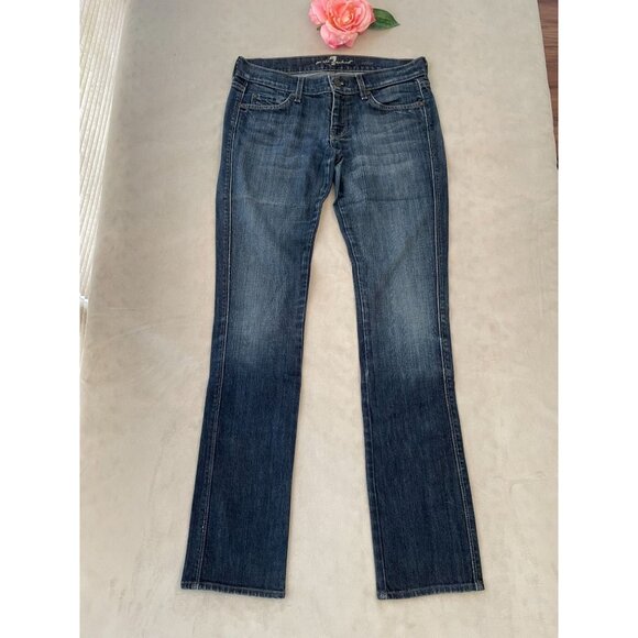 7 For All Mankind Edie Womens Y2K bootcut  Jeans Size28 Actual 31W X 32.5L - Picture 1 of 11
